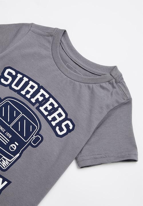 Pop Candy - Boys printed graphic T-shirt - charcoal
