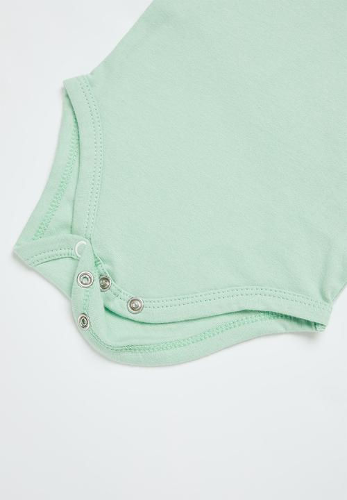 Pop Candy - 3 pack vest - dark green/mint aqua