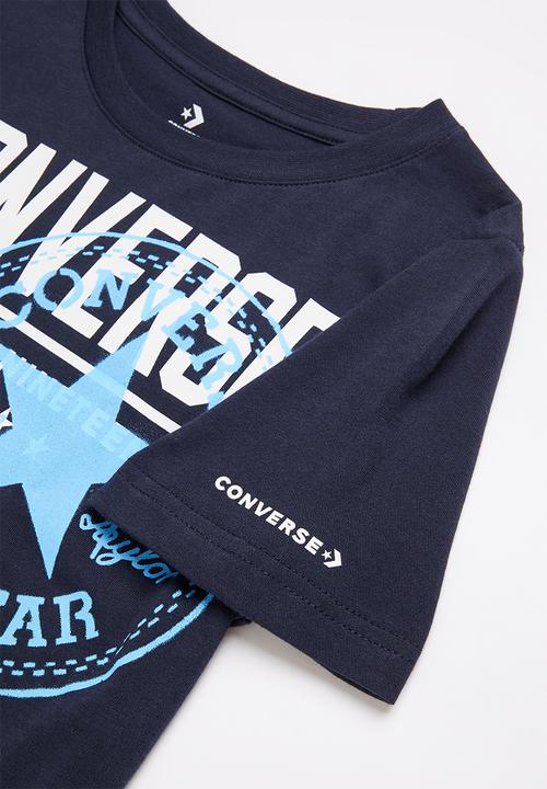 Converse - Cnvb logo all over layout tee - navy