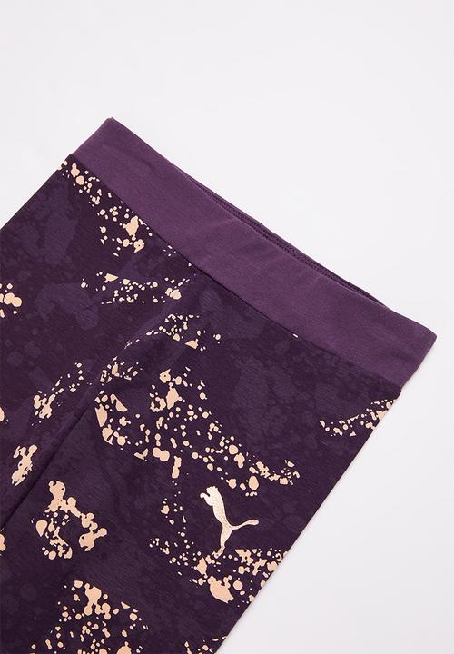 PUMA - Alpha aop leggings g - purple