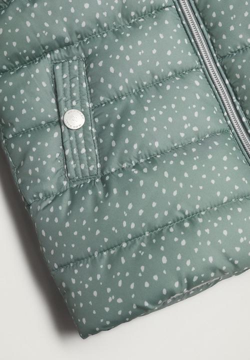 MANGO - Anorak julong - green