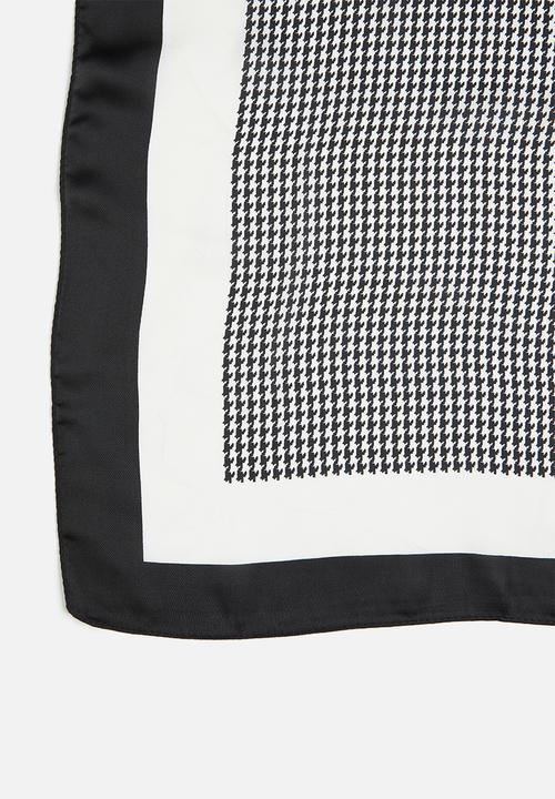 Superbalist - Multistripe neckerchief - black & white 