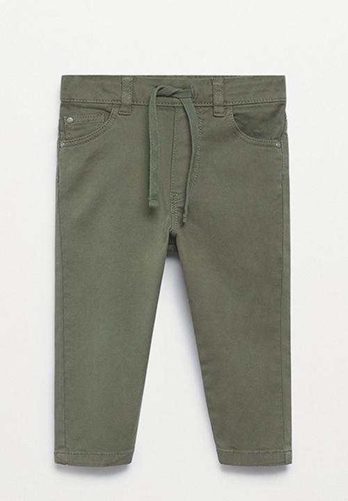 MANGO - Trousers cord - khaki