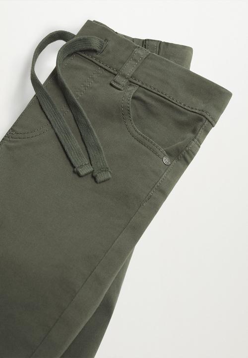 MANGO - Trousers cord - khaki