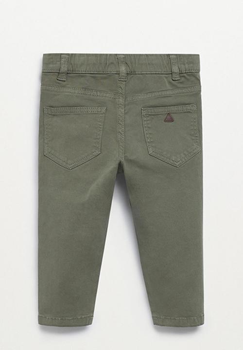MANGO - Trousers cord - khaki