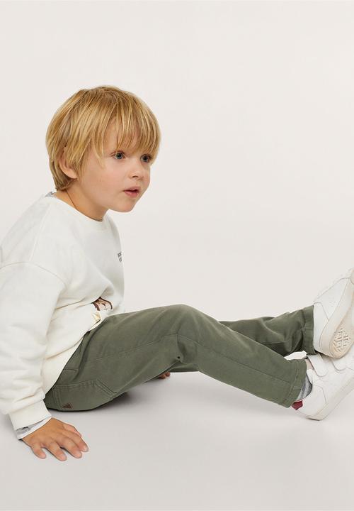 MANGO - Trousers cord - khaki
