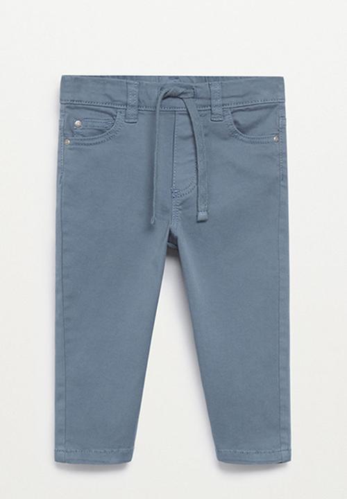 MANGO - Trousers cord - medium blue