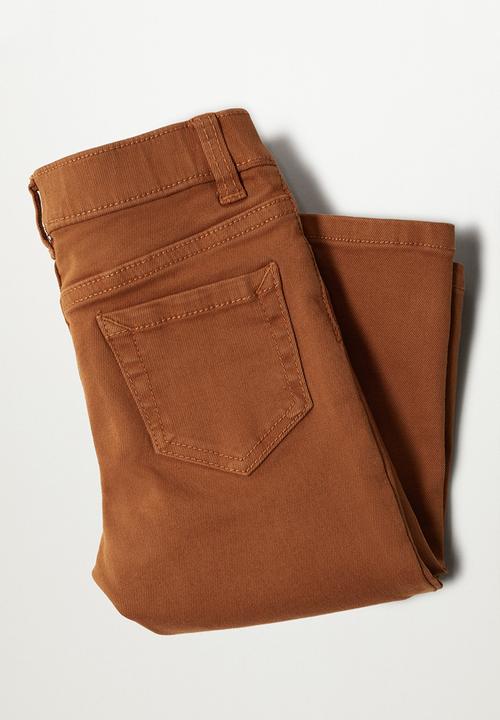 MANGO - Trousers simon - burnt orange