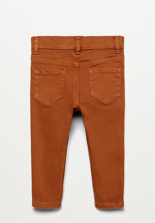 MANGO - Trousers simon - burnt orange