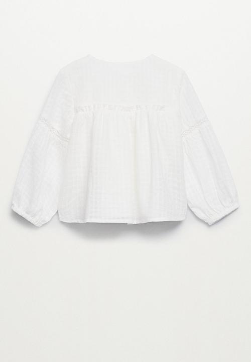 MANGO - Blouse montana - white