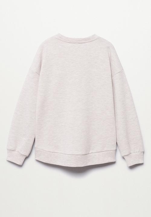 MANGO - Sweatshirt mrizo - stone
