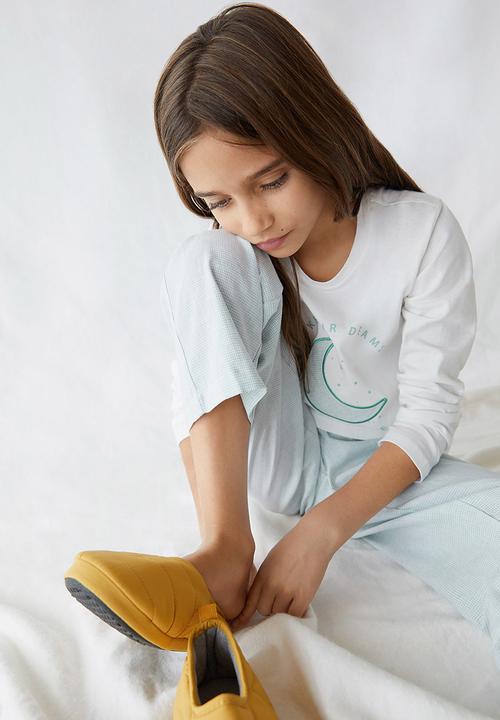 MANGO - Pyjamas arlet - white/blue