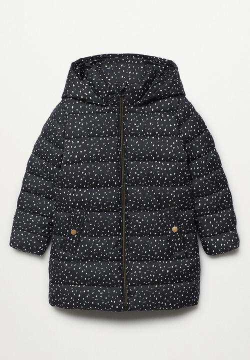 MANGO - Anorak alilong - black & white