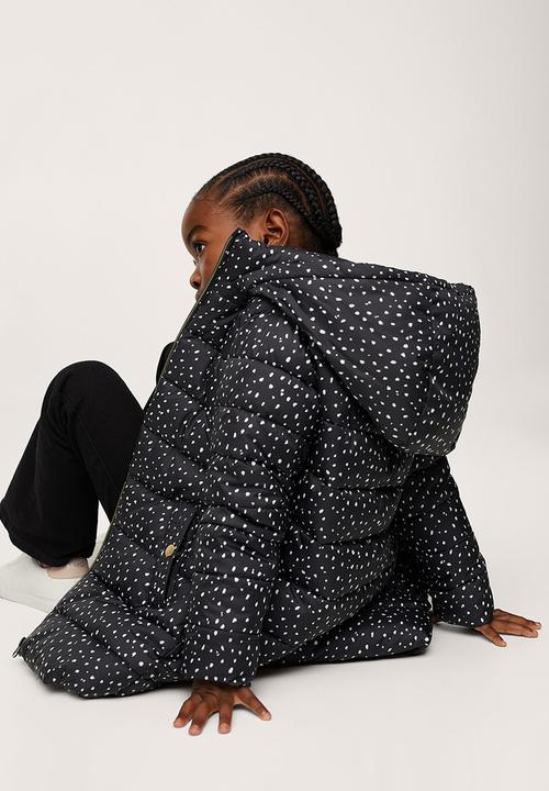 MANGO - Anorak alilong - black & white