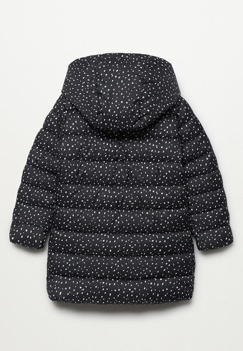 MANGO - Anorak alilong - black & white