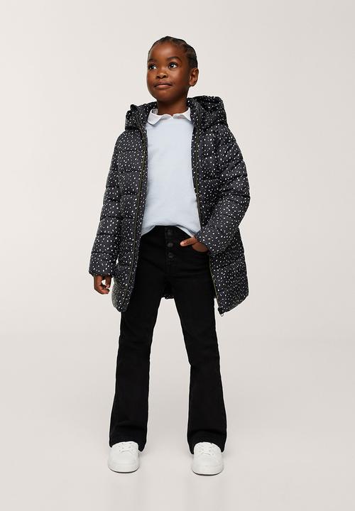 MANGO - Anorak alilong - black & white