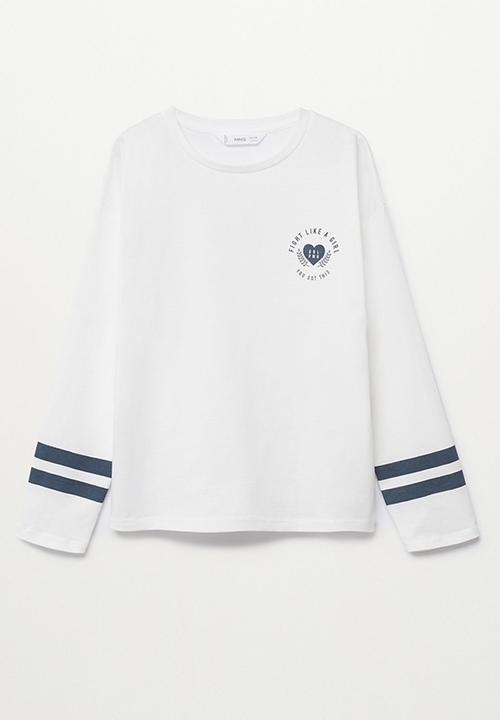 MANGO - T-shirt awesome - white