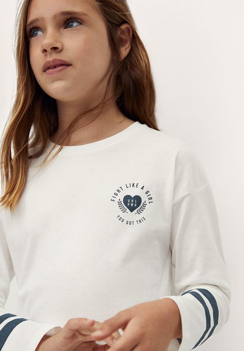 MANGO - T-shirt awesome - white