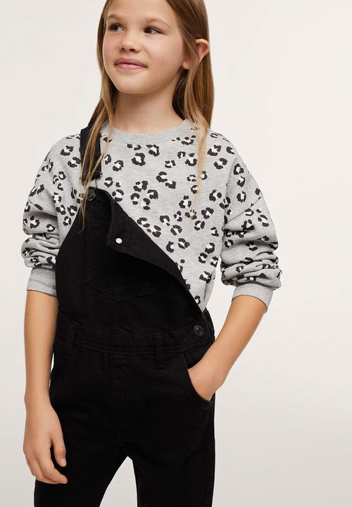 MANGO - Dungarees amara - black