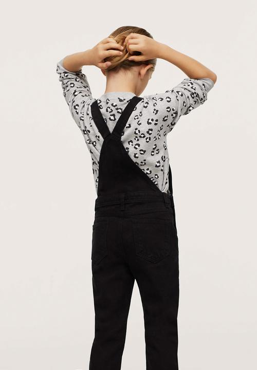 MANGO - Dungarees amara - black