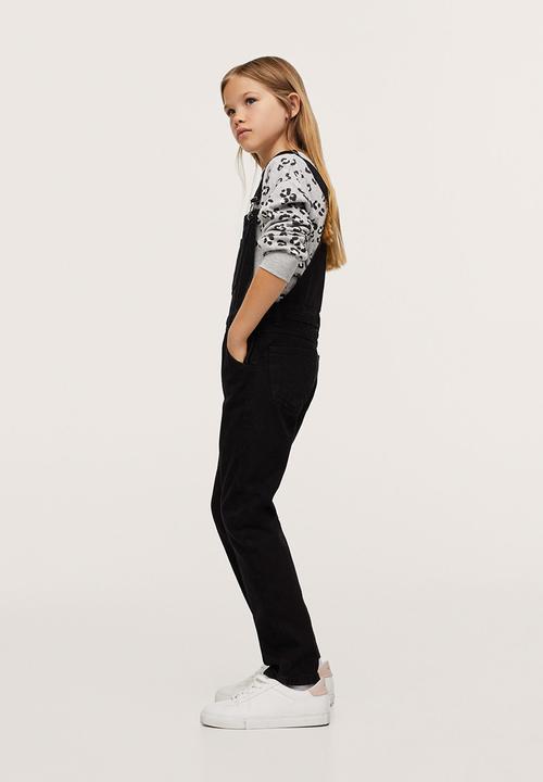 MANGO - Dungarees amara - black