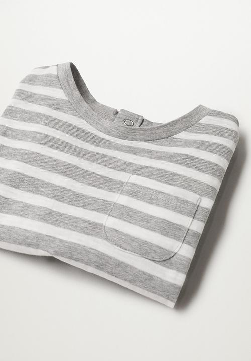 MANGO - T-shirt ivan1 - gray