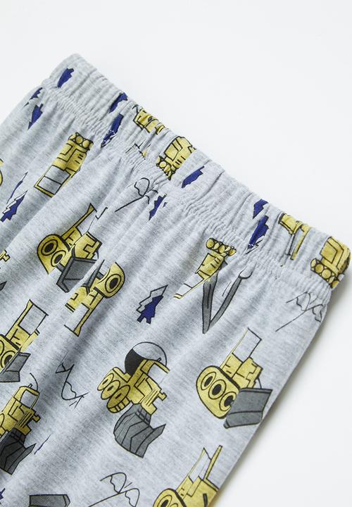 Pop Candy - Boys aop pj set - grey melange