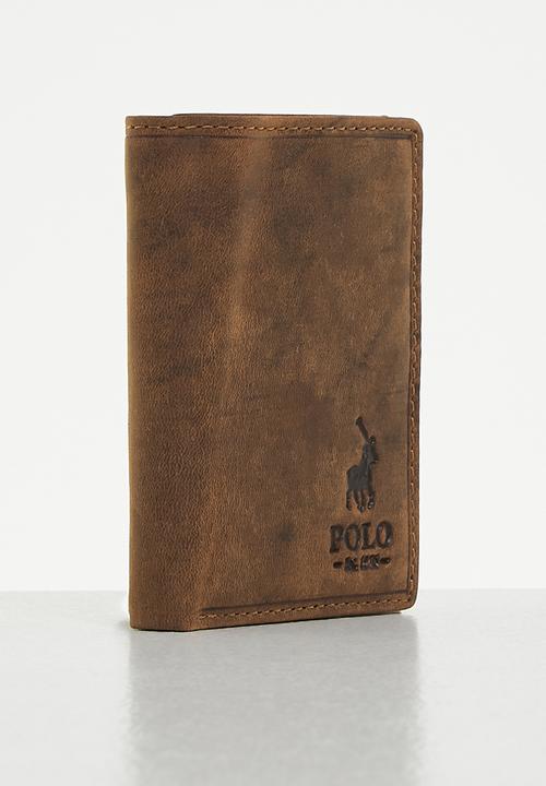 POLO - Trifold wallet - brown 