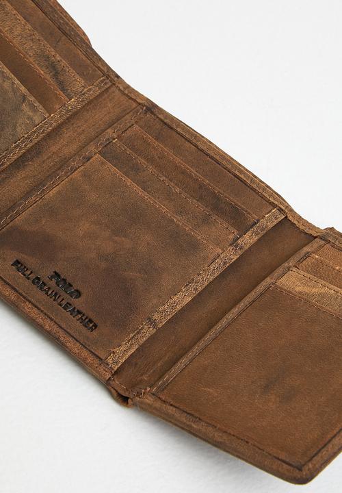 POLO - Trifold wallet - brown 