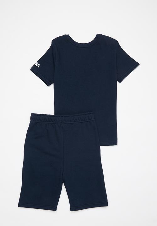 Superbalist Kids - Younger boys ss nasa tee & shorts set - navy