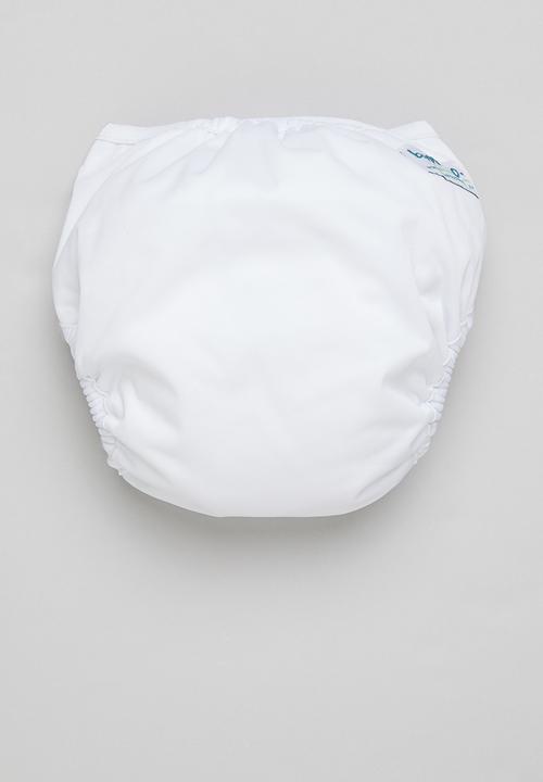 Bamboo Baby - All in one nappy - white
