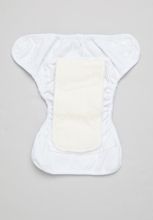 Bamboo Baby - All in one nappy - white