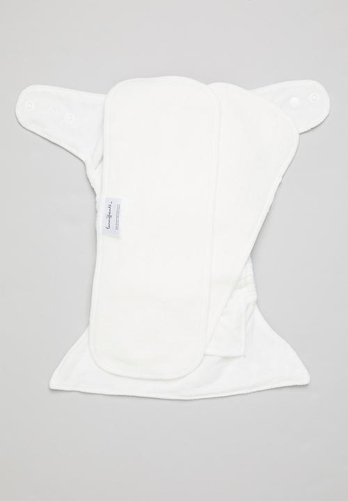 Bamboo Baby - Fancypants originals pocket nappy - bamboo insert - coconut