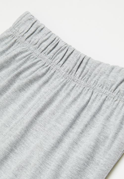 Rebel Republic - Boys tee & shorts pj set - green & grey 