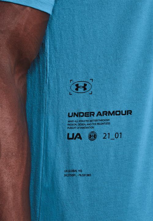 Under Armour - UA UTILITY SYMBOL Graphic Tee  - blue