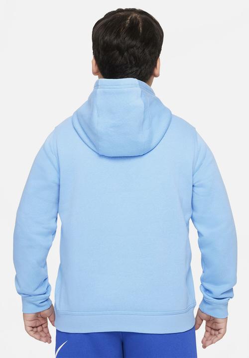 Nike - B nsw hoodie po club - light blue 
