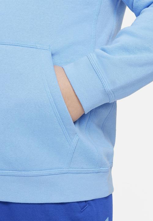 Nike - B nsw hoodie po club - light blue 