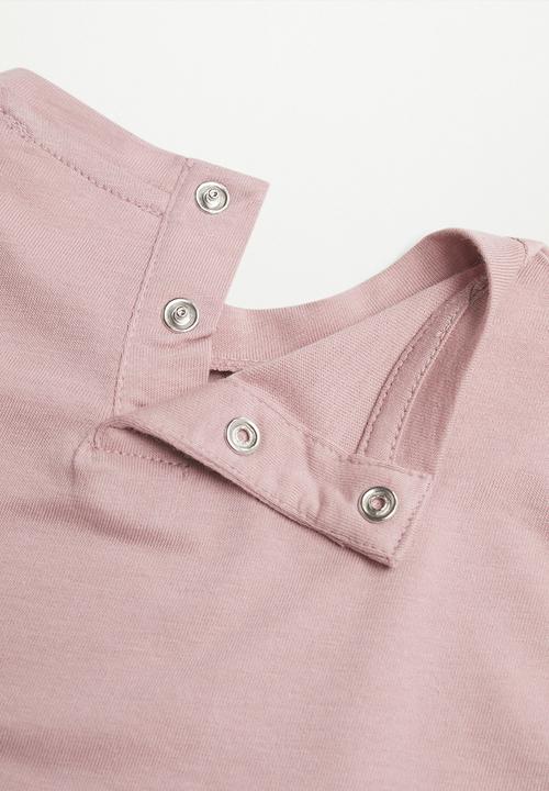 MANGO - T-shirt mfeliz - pink