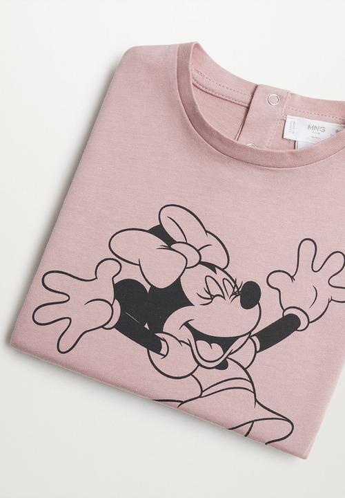 MANGO - T-shirt mfeliz - pink