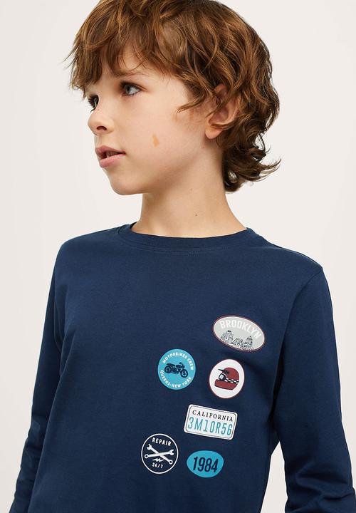 MANGO - T-shirt motor - navy