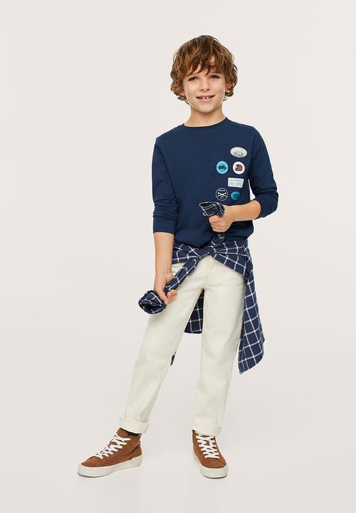 MANGO - T-shirt motor - navy