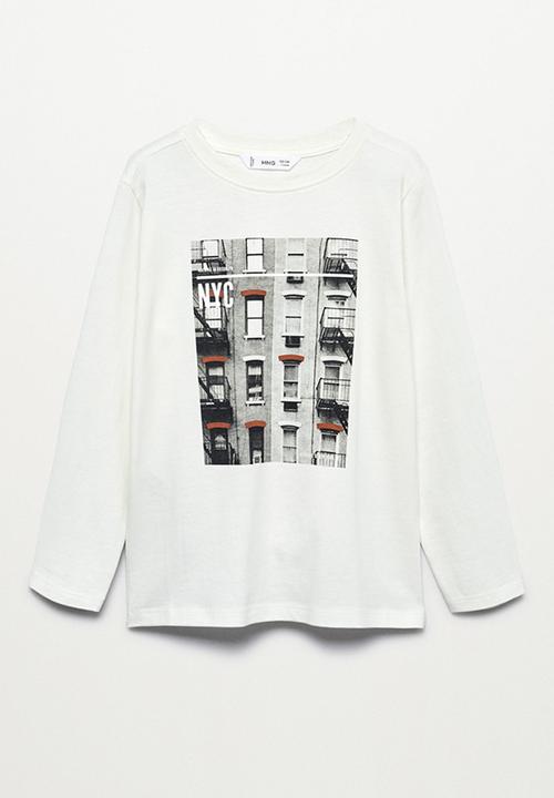 MANGO - T-shirt walking - off white 