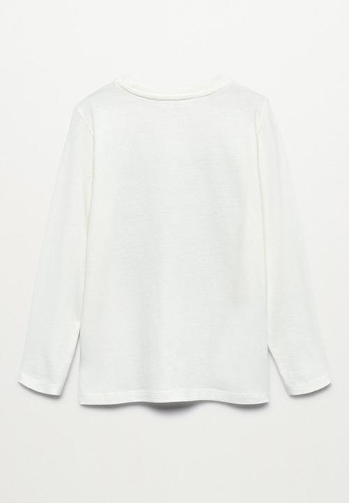 MANGO - T-shirt walking - off white 