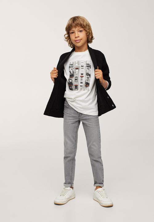 MANGO - T-shirt walking - off white 