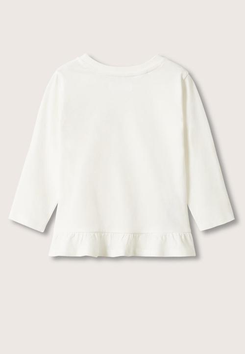 MANGO - T-shirt chic - off white 