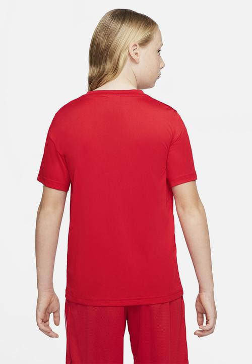 Nike - B nk df hbr short sleeve top - red