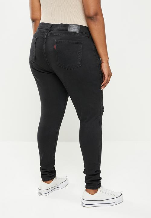 Levi’s® - Curvy super skinny over the edge sa -  black 