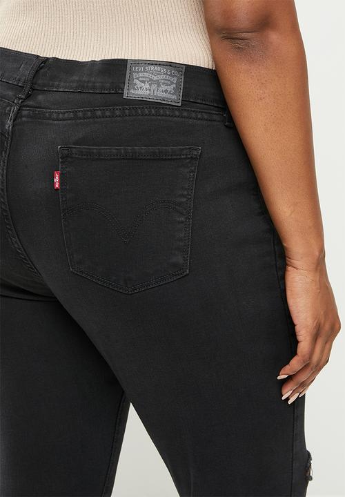 Levi’s® - Curvy super skinny over the edge sa -  black 