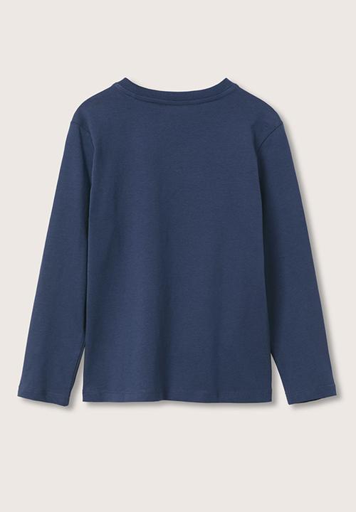 MANGO - T-shirt spencer - navy