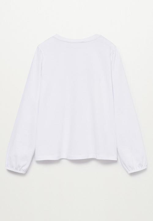 MANGO - T-shirt dragon - white